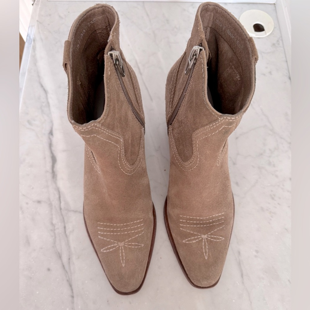 DOLCE VITA Silma Western Booties in Truffle Shade - Picture 9 of 15